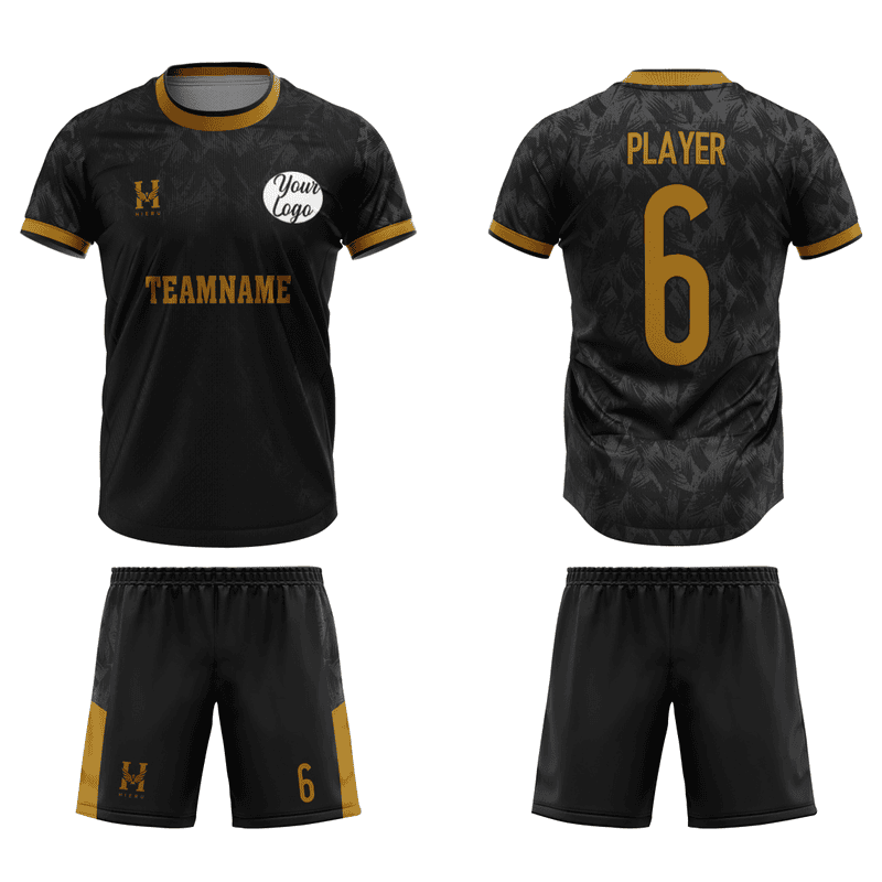 Custom Black Yellow Jersey