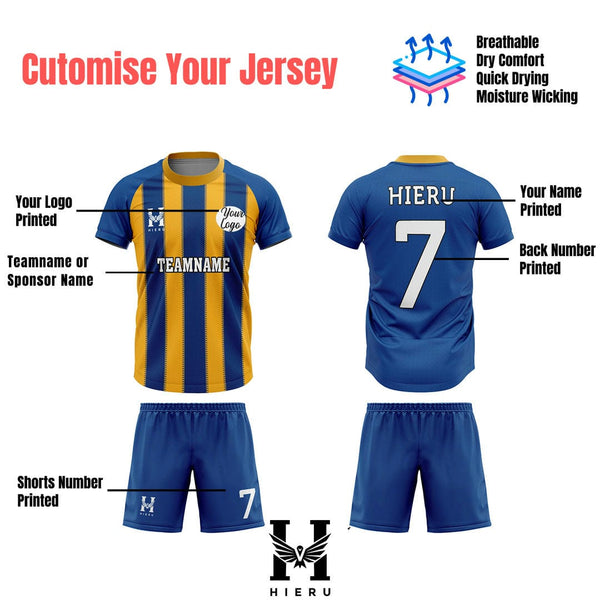 Blue & Yellow Pattern Jersey