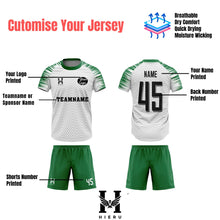 Green & White Pattern Jersey
