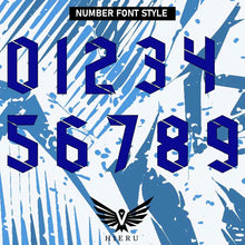 Sky Blue & White Print Jersey